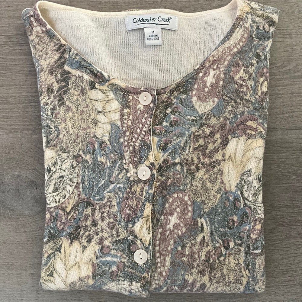 Coldwater Creek button down sweater